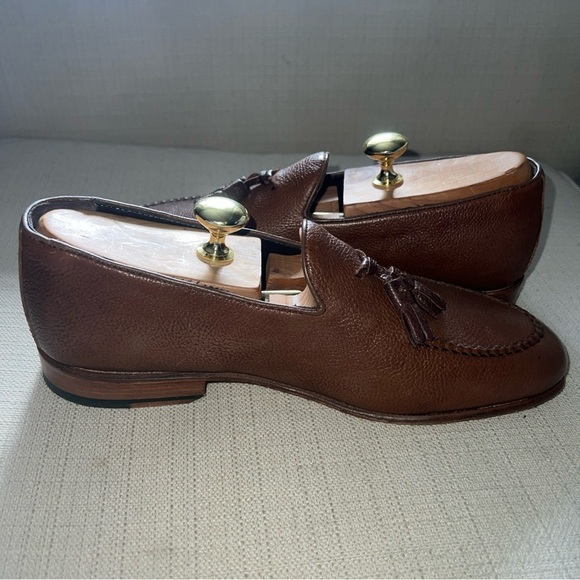 Nettleton Men’s Valencia Pebble Grain Tassel Cafe/Brown Loafers Size 8D - Picture 8 of 11